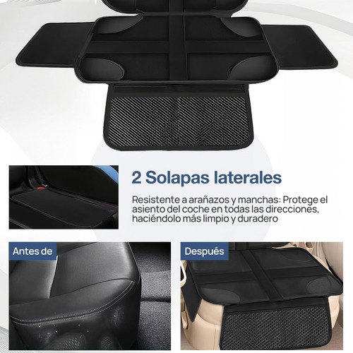 Protector Asientos Para Auto,2 Pcs Protector Asiento Trasero