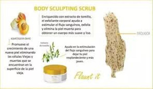 Set Exfoliante Y Gel Modelador De Cuerpo Flaunt It Farmasi