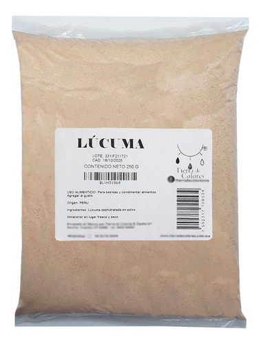 Lucuma Natural Y 100% Pura En Polvo 250g Sin Azucar Añadida