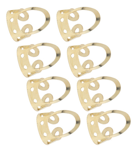PĂșas Huecas Para Guitarra, 8 Piezas, Ajustables, De Acero In