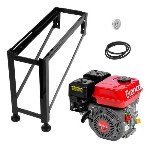 Motor Combustão Para Picadeira Base Correia Polia 7hp Bm2