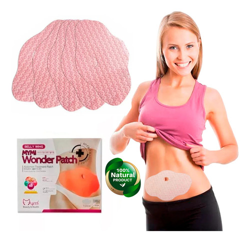 Pack X2 Wonder Patch Parches Reductores De Abdomen (10 U)