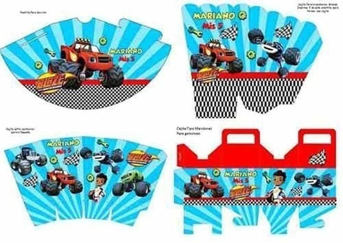 Kit Imprimible Blaze And The Monster Machines Fiesta Cumple