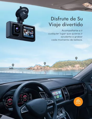 4K Full HD 360 Grados Dashcam Cámara Coche Vision Nocturna - 2,7 Inch Wifi  Dual Cam Camara Para Coches Grabadora Con G-Sensor,Detección De Choque,  Grabación De Aparcamiento - Soporte 128G Tarjeta 