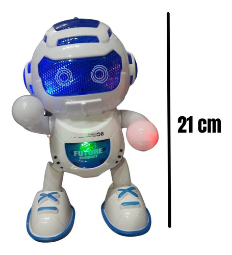 Robot A Pilas Luces Baila Lambada Happy Niños Bebes La Plata