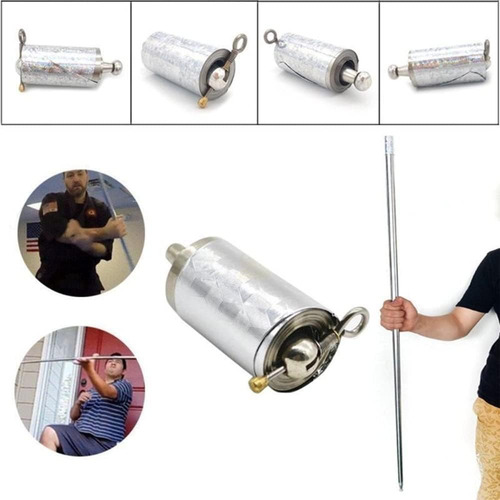Caña De Metal Plata Magia Estirables Extensible Truco Prop