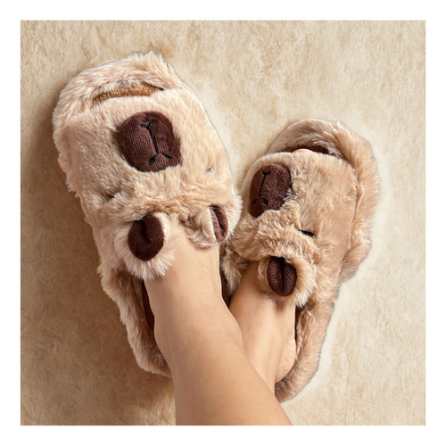 Pantuflas De Capibara Kawai Tendencia