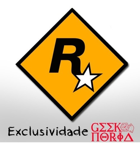 Placa Criativa Decorativa Personalizada Game Rockstar