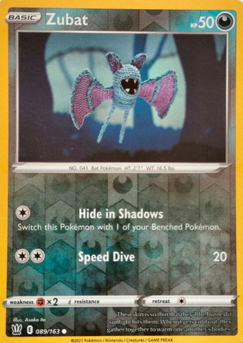 Pokémon Tcg Zubat 089/163 Reverse