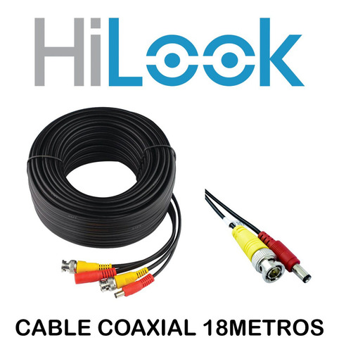 Kit Circuito Cerrado Hilook Dvr 8 Canales 8 Camaras 1080p 2mp Full Hd Thc-b129-p Colorvu Video A Color 24/7 Cable Coaxial 18mts y Disco Duro 2tb