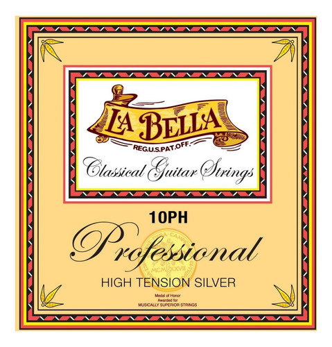 Encordado Guitarra Clásica La Bella 10ph - Profesional