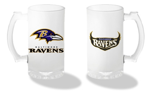 2 Tarros Satinado Nfl Cuervos Baltimore Ravens