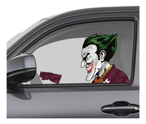 Sticker Calcas Joker Conduciendo Auto Para Cristales Auto 