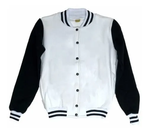 Jaqueta Blusa Moleton Masculina B sica Casaco Branca E Preta