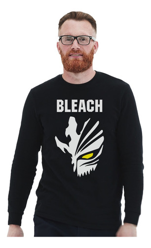 Polera Ml Bleach Ichigo Mascara Anime Impresión Directa