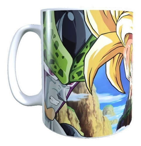 Taza Dragon Ball Goku Vs Cell Anime Clasico