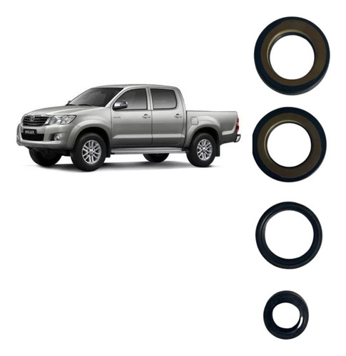 Juego Retenes De Cremallera Toyota Hilux 2005-2016. Alternat