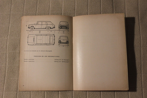 Fiat 1500 Familiar 1970 Manual De Uso (Usado)