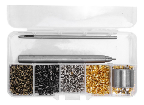 Kit De Arandelas, Ojales Galvanizados De Metal, Color Hierro