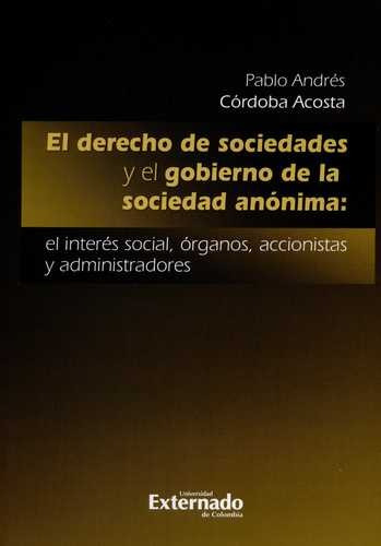 Libro Derecho De Sociedades Y El Gobierno De La Sociedad An