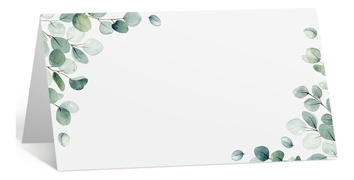 Paquete De 100 Tarjetas Plegables Para Bodas Y Eventos