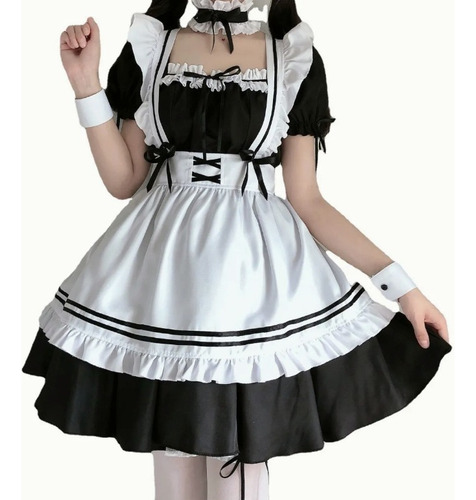 9 Set Lindo Disfraz De Lolita Japonesa De Traje Disfraz Sqy Cosplay Anime Traje Maid Lolita Kawaii Uso Diario Traje De Anime De Sirvienta.