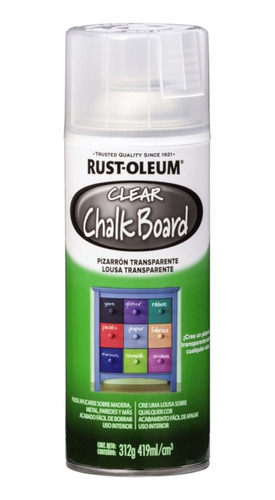 Pintura Aerosol Pizarrón 312grs Transparente Mate Rust Oleum