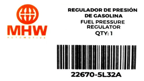 Regulador De Gasolina Nissan Frontier Sentra B13 B14 B15 16v