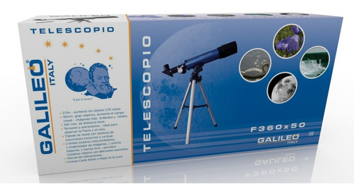 Telescopio Con Tripode 270x F360x50 Galileo