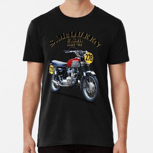 Remera La Motocicleta Isdt 1964 Algodon Premium