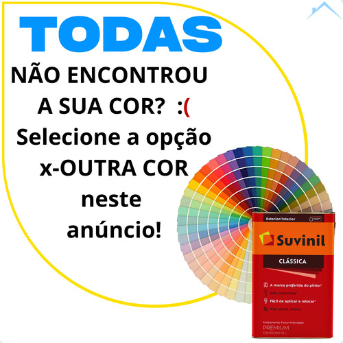 Tinta Parede Tons Intenso Do Azul Suvinil Classica +16 L