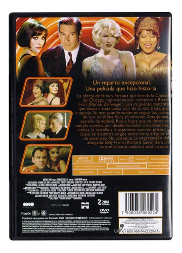 Chicago Catherine Zeta Jones Pelicula Dvd