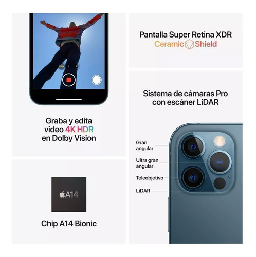 Apple Iphone 12 Pro Max 256gb Grafito Liberado Certificado Grado A Con Garantía Grafito (Reacondicionado)