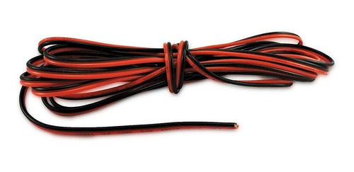 Cable Bipolar Rojo Negro Electrónica Importado 10mt 24awg 