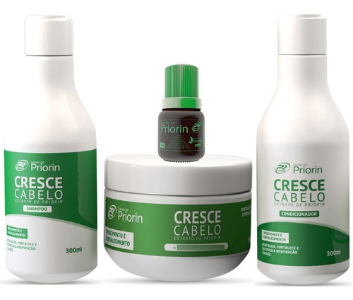 Kit Cresce Cabelo Completo Extrato De Priorin Frete Grátis