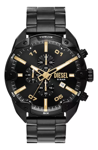 Del Color La Fondo De Reloj Negro Color Correa Hombre Del Negro Dz4644 Negro Diesel Spiked MercadoLibre Color | Bisel