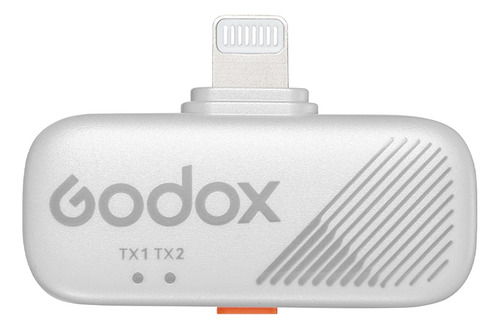 Microfone Godox Cube Sl 2,4g Sem Fio Compatível Com iPhone Cor Branco