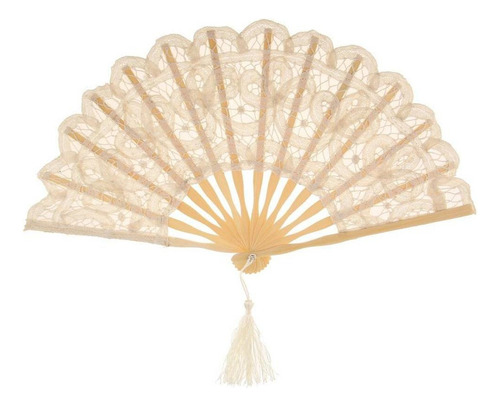 Ventilador De Renda De Mão 2 Peças