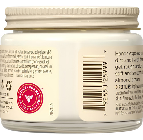Crema De Manos De Leche De Almendras Y Cera De Abejas 57g