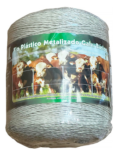 Fio Eletroplastico P/ Pasto Cerca Eletrica Rural 750 Metros