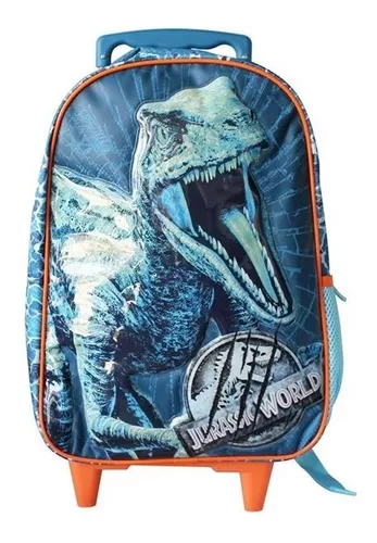 Mochila Escolar Jurassic Con Ruedas Bolso Dinosaurio