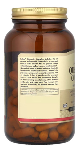 Quercetina Complejo Con Ester C Plus Solgar 100caps Sistema