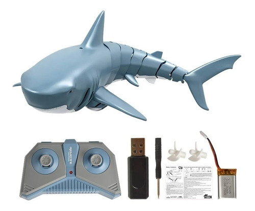 Mini Rc Shark Con Mando A Distancia Subacuático