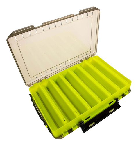 Caja De Aparejos Para Señuelos De Pesca, Amarillo 27x19x5cm