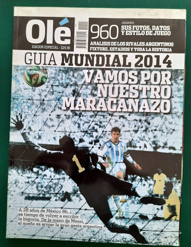 Revista Olé Guia Campeonato Mundial Brasil 2014 Messi