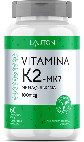 Vitamina K2 Mk7 Menaquinona 60 Comprimidos
