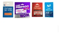 Comprar Chips Mixtos Pack De 60 Chips Entel, Wom,claro Y Movistar 