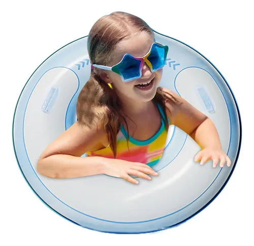 Tumbona Flotante De Piscina De 50 Pulgadas Con Asiento De Malla – Portátil, Plegable Y Con Apoyacabezas, Para Adultos Hasta 100 Kg