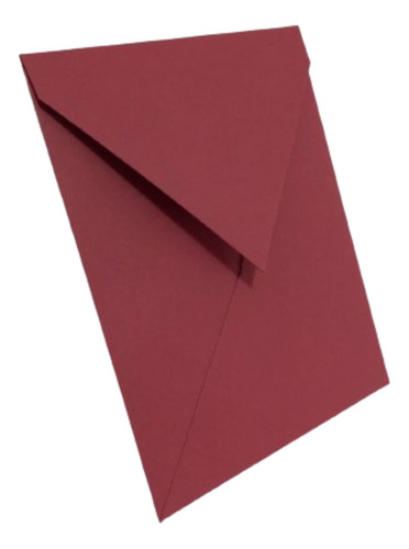 30 Envelope Bico Marsala Colorred Escuro 180g 16x22 Vertical