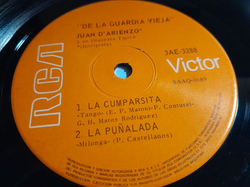 Simple - Juan D'arienzo - De La Guardia Vieja -4 Temas -19